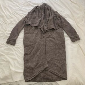 Cozy vintage accordion collar sweater coat